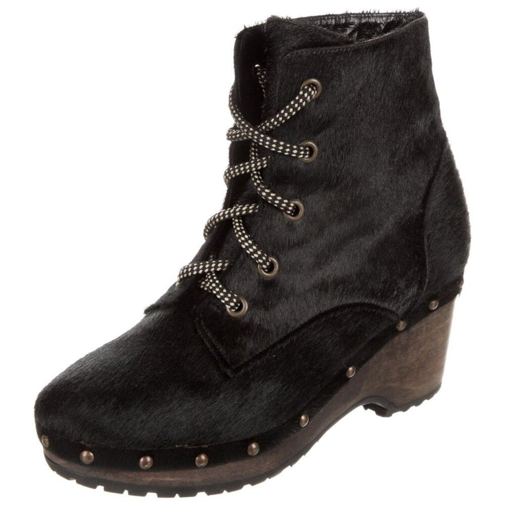 Opening Ceremony Joelle Studded Pony Hair Clog Boots